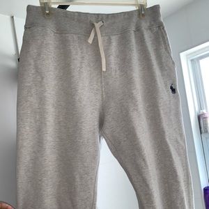 Men’s Medium Polo Fleece Sweatpants. Alaskan Heather (Gray)